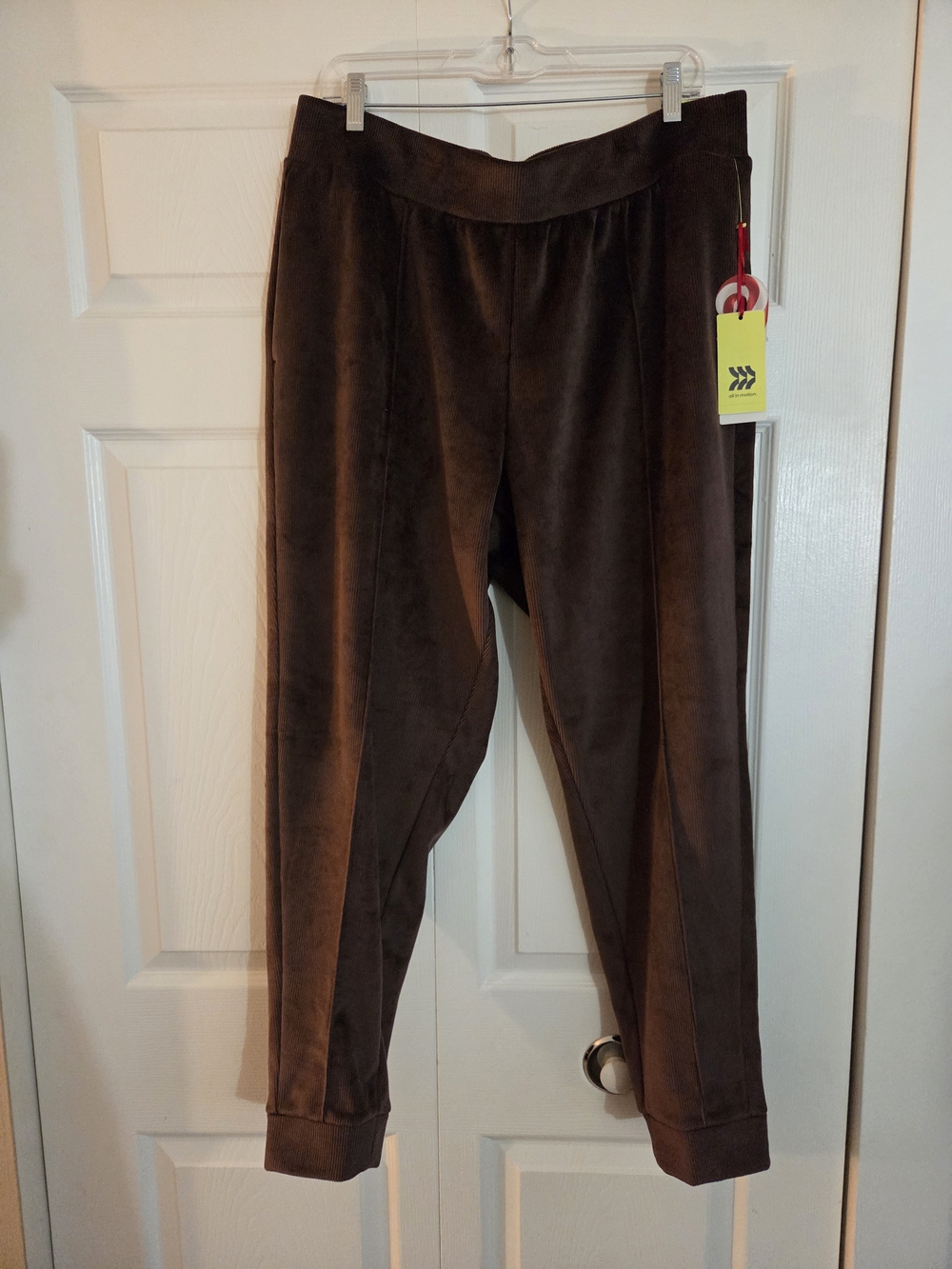 all in motion Brown Velour Jogger Pants